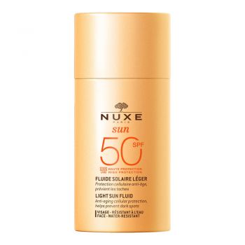 Fluid cu protectie solara SPF50 pentru toate tipurile de ten Nuxe Sun, 50 ml (Concentratie: Protectie solara, Gramaj: 50 ml)