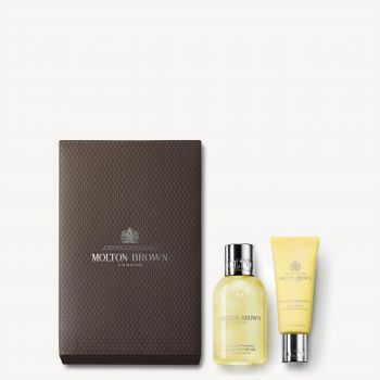 Set cadou Molton Brown, Orange & Bergamot, Gel dezinfectant pentru maini, 100 ml + Crema de maini, 40 ml