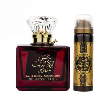 Set Shams Al Emarat Khususi apa de parfum 100 ml si deodorant cadou 50 ml, femei la reducere