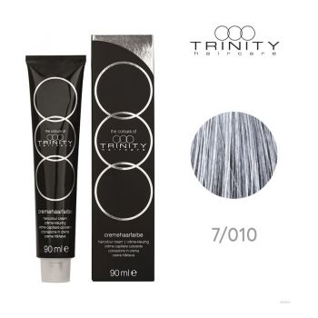 Vopsea crema COT Metallics Trinity Haircare 7/010 Otel, 90 ml