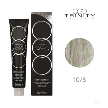 Vopsea crema pentru par COT Trinity Haircare 10/8 Blond perlat argintiu, 90 ml