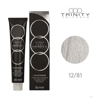 Vopsea crema pentru par COT Trinity Haircare 12/81 Blond extra irizat, 90 ml