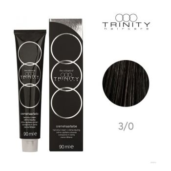 Vopsea crema pentru par COT Trinity Haircare 3/0 Maro inchis, 90 ml