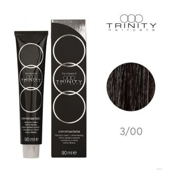 Vopsea crema pentru par COT Trinity Haircare 3/00 Maro inchis cald, 90 ml