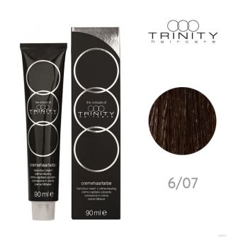 Vopsea crema pentru par COT Trinity Haircare 6/07 Blond inchis maro natural, 90ml