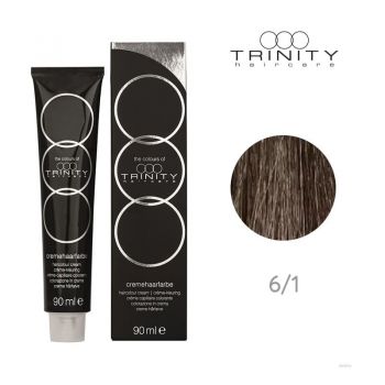 Vopsea crema pentru par COT Trinity Haircare 6/1 Blond inchis cenusiu, 90 ml