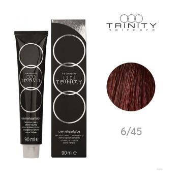 Vopsea crema pentru par COT Trinity Haircare 6/45 Blond inchis rosu mahon, 90 ml