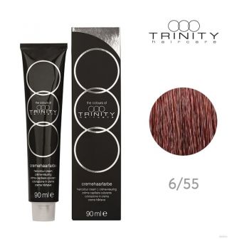 Vopsea crema pentru par COT Trinity Haircare 6/55 Blond inchis mahon intense, 90 ml