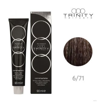 Vopsea crema pentru par COT Trinity Haircare 6/71 Capucino mov, 90 ml