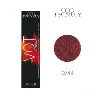 Vopsea crema pentru par VDT Trinity Haircare 0/44 Rosu, 60 ml