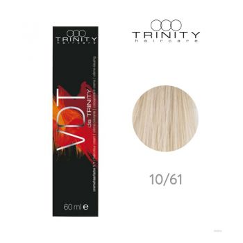 Vopsea crema pentru par VDT Trinity Haircare 10/61 Extra blond mov cenusiu, 60 ml