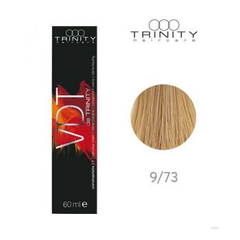 Vopsea crema pentru par VDT Trinity Haircare 9/73 Scortisoara aurie, 60 ml