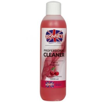 Degresant pentru unghii Cleaner Plus, Ronney cu aroma de Cirese art RN 00547, 1000 ml