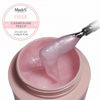 Gel Constructie Fiber Champagne Peach 15ml Macks - FCW50-MKS