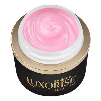 Gel UV Constructie Unghii JellyFlex LUXORISE, Baby Pink 15ml la reducere