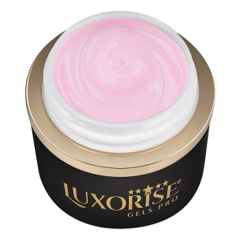 Gel UV Constructie Unghii JellyFlex LUXORISE, Milky Pink 15ml la reducere