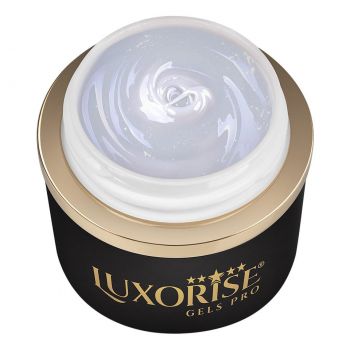 Gel UV Constructie Unghii JellyFlex LUXORISE, Pearly White 15ml