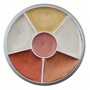 Paleta de farduri Kryolan Cream Color Circle Interferentz Sparkle 30g