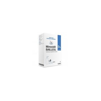 Solutie Cresterea Parului, BAILLEUL, Minoxidil 5%, Pulverizator Inclus, 3x 60ml