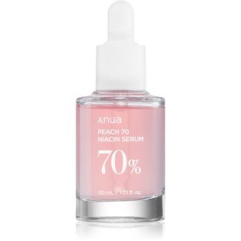 Anua Peach 70% Niacin Serum ser hidratant pentru stralucire pentru pori dilatati si riduri