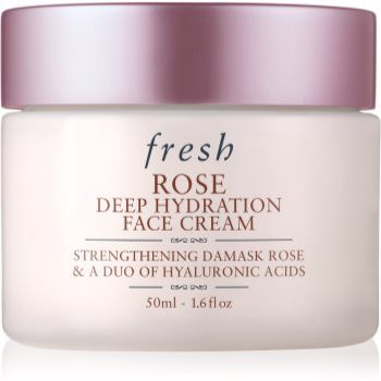 fresh Rose Deep Hydration Face Cream crema de fata hidratanta cu acid hialuronic