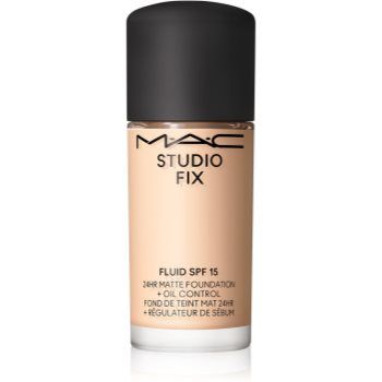 MAC Cosmetics Mini Studio Fix Fluid SPF 15 24HR Matte Foundation + Oil Control machiaj cu efect matifiant SPF 15 ieftin