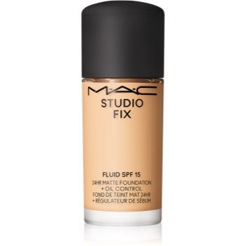 MAC Cosmetics Mini Studio Fix Fluid SPF 15 24HR Matte Foundation + Oil Control machiaj cu efect matifiant SPF 15 ieftin