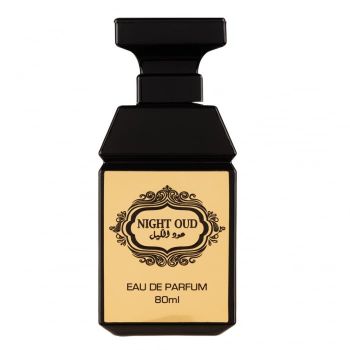 Parfum Night Oud, Fragrance World, apa de parfum 80 ml, unisex