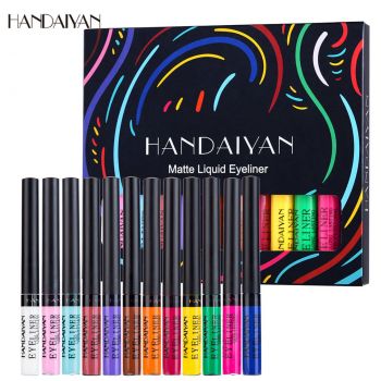 Set 12 culori Eyeliner Colorat Mat Handaiyan #A