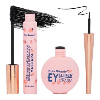 Set 2 in 1 Mascara & Eyeliner Strawberry Kiss Beauty