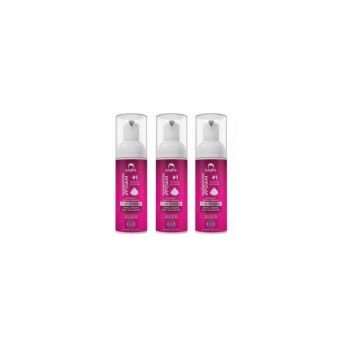 Set Spuma de Par, Elevate, Minoxidil 2%, Sustine Cresterea si Regenerarea Parului, pentru Femei, fara Parfum, 3 x 60 ml