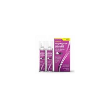 Set Spuma, Regoxidine, impotriva Caderii Parului, 5%, pentru Femei, Tratament 4 Luni, 2x 60gr