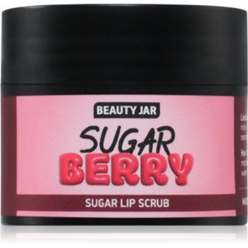 Beauty Jar Berry Sugar Exfoliant pentru buze cu unt de cacao si vitamina E