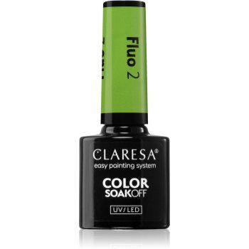 Claresa SoakOff UV/LED Color Fluo lac de unghii sub forma de gel