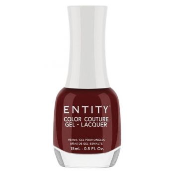 Lac de Unghii cu Efect de Gel - Entity Color Couture Gel - Lacquer, nuanta "Cabernet Ball Gown", 15 ml