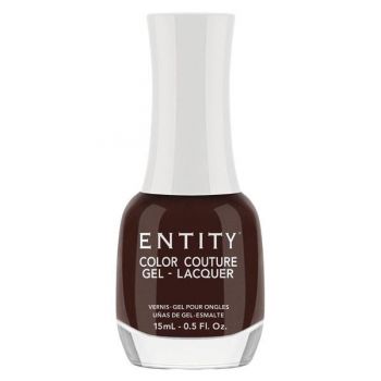 Lac de Unghii cu Efect de Gel - Entity Color Couture Gel - Lacquer, nuanta "Leather and Lace", 15 ml