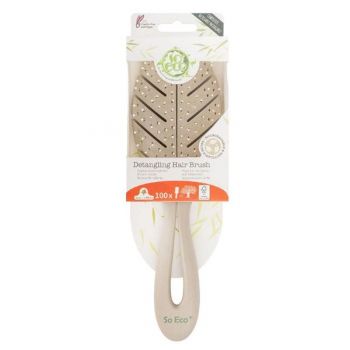 Perie Ecologica pentru Descurcarea Parului, Frunza - So Eco Cushioned Detangling Hair Brush, 1 buc