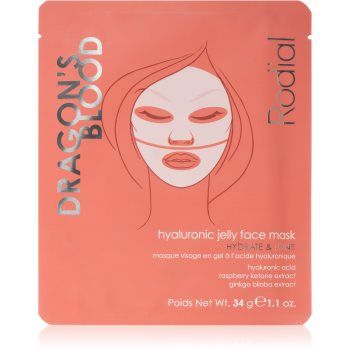 Rodial Dragon's Blood Hyaluronic Jelly Face Mask mască intensă cu hidrogel cu acid hialuronic