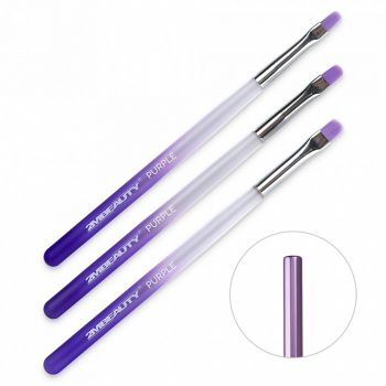 Set 3 pensule gel 2M Oval - Purple