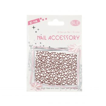 Tatuaj 3D unghii, Nail Accessory, culoare maro