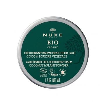 Balsam Deodorant solid Bio Organic Nuxe, Freshness 24h, pentru Toate Tipurile de Piele, Femei, 50 g
