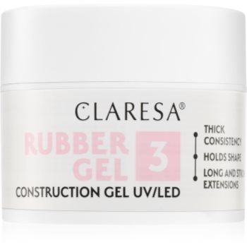 Claresa Rubber Gel Construction Gel UV/LED Gel pentru extensiile unghiilor