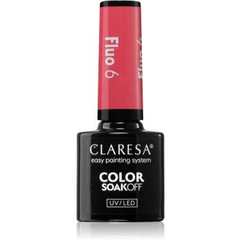 Claresa SoakOff UV/LED Color Fluo lac de unghii sub forma de gel