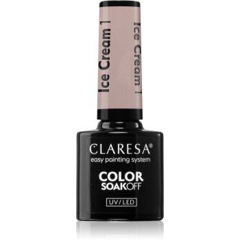 Claresa SoakOff UV/LED Color Ice Cream lac de unghii sub forma de gel