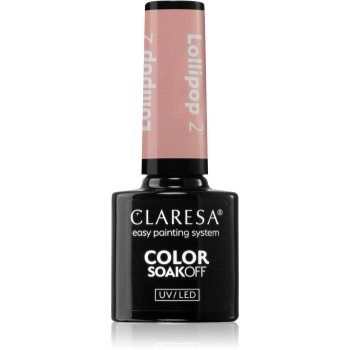 Claresa SoakOff UV/LED Color Lollipop lac de unghii sub forma de gel