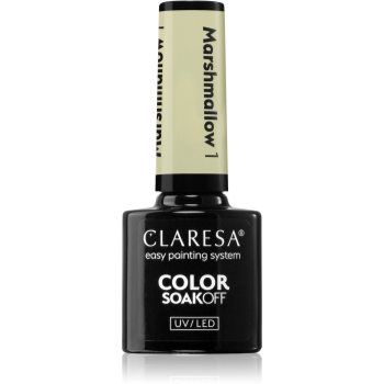 Claresa SoakOff UV/LED Color Marshmallow lac de unghii sub forma de gel