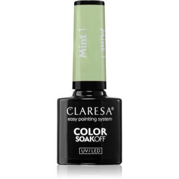 Claresa SoakOff UV/LED Color Mint lac de unghii sub forma de gel