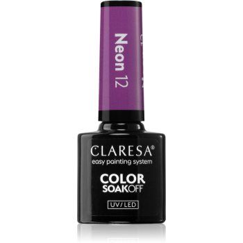 Claresa SoakOff UV/LED Color Neon lac de unghii sub forma de gel