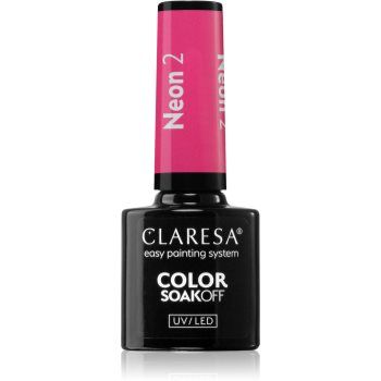 Claresa SoakOff UV/LED Color Neon lac de unghii sub forma de gel