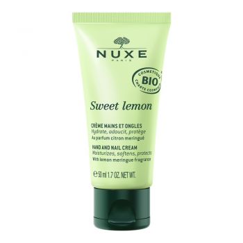 Crema BIO pentru maini si unghii Sweet Lemon Nuxe, 50 ml